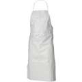 Disposable Sleeve Apron, White, 40" Length, 28" Width, Microporous Film Laminate Material, PK 100
