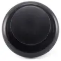 Push Retainer, 7 mm L, 10 mm L, 20 mm Head Dia., Black,10 PK