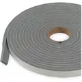 PVC Closed Cell Foam, Foam Seal, Gray, 17 ft. Overall Length, 3/8" Overall Width, 3/16" Overall Heig
