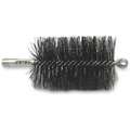 Tough Guy Flue Brush: Double Spiral/Double Stem, Tempered Wire, 4 1/2 in Brush Lg, 3 in Brush Dia.