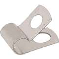 3/8" Dia. Cable Clamp, Steel, Natural, 1/2" Width, PK50
