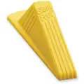 Door Stop Wedge XL, Thermo Plastic Elastomer Santoprene , Safety Yellow, 6-3/4" Length, 2" Height, 3