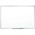 Gloss-Finish Melamine Dry Erase Board, Wall Mounted, 36"H x 48"W, White