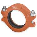 Flexible Coupling: Ductile Iron, 2 in x 2 in Pipe Size, Grooved, Class 150