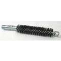 Tough Guy Flue Brush: Double Spiral/Double Stem, Tempered Wire, 4 1/2 in Brush Lg, 1 in Brush Dia.