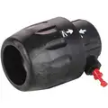 Tubing Fitting: Polyamide, Push-Fit, For 1 in Tube OD, Black, 1 27/32 in Overall Lg