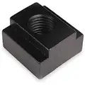 T-Slot Nut, Thread Size 3/8"-16, High Speed Steel, Black Oxide, Overall Length 7/8"
