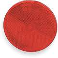 Grote Reflector: Round, Red, 2 in Overall Lg, 2 in Overall Wd