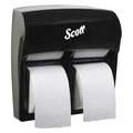 Toilet Paper Dispenser, Scott« ProÖ, Black, Coreless, (4) Rolls Dispenser Capacity, Plastic