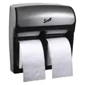 Kimberly-Clark Toilet Paper Dispenser, Scott« ProÖ, Silver, Coreless, (4) Rolls Dispenser Capacity, Plastic