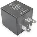 5-Prong Electro-Mechanical Flasher, 20 A, 12 V, Black