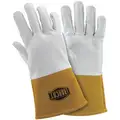 Ironcat Welding Gloves: Straight Thumb, Kidskin, XL Glove Size, 1 PR