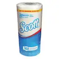 Paper Towel Roll, Scott« EssentialÖ, Perforated Roll, White, 51 ft Roll Length, PK 24