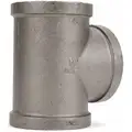 Tee: Malleable Iron, 2 1/2 in x 2 1/2 in x 2 1/2 in Pipe Size
