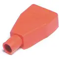 Quick Cable Straight Clamp Terminal Protector: 1 to 2 AWG, Red, Clamp, PVC