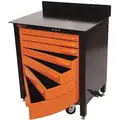 Swivel Pro Series Industrial Premium Duty Rolling Tool Cabinet with 7 Drawers; 24-1/4" D x 39-1/4" H x 32" W