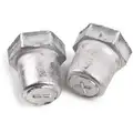 Grote Connector Conversion: Straight, ToPost, 1 to 4/0 ga, Negative/Positive, Die Cast Steel/Lead