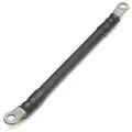 Quick Cable Battery Cable Heavy Duty: Battery Cable, 2/0 ga Wire Size, 20 in Overall Lg, Black, 12V