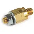 Grote Adaptor Nut Accessory: Screw, Brass Color, Brass, 7/16 in Overall Lg, 5/8 in Overall Dp