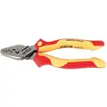 Wiha Tools Crimper: For Electrical Wire and Cable, Insulated, 30 to 6 AWG Capacity, 7 in Overall Lg