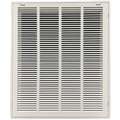 Filtered Return Air Grille, Removable Face, White, 20" Max. Duct Height (In.)