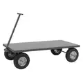 Wagon Truck with Flush Metal Deck, Solid, 2,000 lb Load Capacity