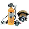 Pressure Demand Airline Respirator with Escape Bottle, M, For Use With Compressed Air