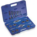 16-Piece High Speed Steel Tap and Die Set with 1/4" to 3/4" Size Range