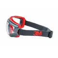 3M Goggle Gear Lens: Anti-Fog, ANSI Dust/Splash Rating D3/D4, Indirect, Gray, Universal Eyewear Size