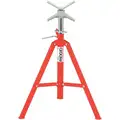Ridgid V-Head Pipe Stand, 12" Pipe Capacity, 28" to 52" Overall Height, 2500 lb. Load Capacity