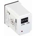 Dayton Single Function Time Delay Relay, 12VDC Coil Volts, 10A Contact Amp Rating (Resistive), Contact Form