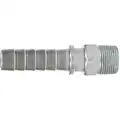 Barbed Steam Hose Fitting, Steel x Steel Fitting Material, 3/4" x 3/4", Male x Male