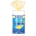 Scrubs 6" x 8" Lemon Fragrance Hand Sanitizer Wipes, 120 Wipes per Container, 1 EA