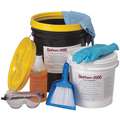 Spill Kit, Neutralizes Chemical Type Solvents, Container Type Bucket