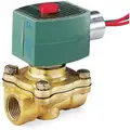 120VAC Brass Solenoid Valve, Normally Closed, 1/2" Pipe Size