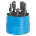 Sgs Pro Carbide Bur Set, Double Cut, 1/4 Shank Size (In.), Number of Pieces 5, Tungsten Carbide