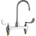 Cast Brass Gooseneck Kitchen Faucet, Manual Faucet Operation, Number of Handles: 2