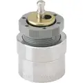 Metering Cartridge, Fits Brand Chicago Faucets, Brass, Nickel Plated Finish