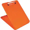 Orange Plastic Storage Clipboard, Letter File Size, 9-1/2" W x 13-1/2" H, 1/2" Clip Capacity, 1 EA