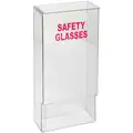 8" x 4" x 15-3/4" PETG Safety Glasses and Goggles Dispenser, Clear; Holds Up to (20) Pairs