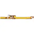 Tie Down Strap, 25 ft.L x 2"W, 3335 lb. Load Limit, Adjustment: Ratchet