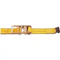 Tie Down Strap, 27 ft.L x 4"W, 5400 lb. Load Limit, Adjustment: Ratchet