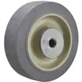 4" Caster Wheel, 300 lb. Load Rating, Wheel Width 1-1/4", Thermoplastic Rubber, Fits Axle Dia. 3/8"