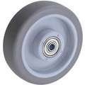 Nonmarking Rubber Tread on Plastic Core Wheel, 5" Wheel Dia., 300 lb. Load Rating