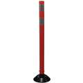 36" HDPE Delineator Post with Base; Orange