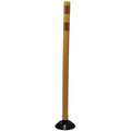 48" HDPE Delineator Post with Base; Yellow