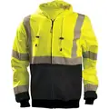 Occunomix Unisex, Zipper, Polyester Hoodie; Hi-Visibility Yellow, Large