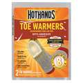 Hothands Toe Warmer: Toe Warmer, Air-Activated, Up to 8 hr, 3 1/2 in Lg, 2 3/4 in Wd, 1 PR