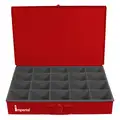 Imperial Steel Parts Drawer, 20 Compartments, Red