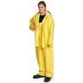 Condor Rain Bib Overall, High Visibility: No, ANSI Class: Unrated, Rubber, M, Yellow
